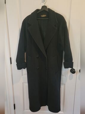 Fog By London Fog 100% Wool Coat Vintage Very Good Condition, Black Womens 8 Reg